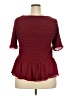 Torrid 100% Polyester Burgundy 3/4 Sleeve Blouse Size 2X Plus (2) - photo 2
