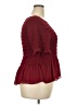 Torrid 100% Polyester Burgundy 3/4 Sleeve Blouse Size 2X Plus (2) - photo 4