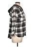SO 100% Cotton Plaid Gray Long Sleeve Button-Down Shirt Size L - photo 4