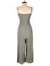 Ci Sono Solid Gray Jumpsuit Size M - photo 2