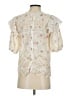 LoveShackFancy 100% Cotton Ivory Short Sleeve Blouse Size XS - photo 2