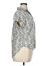 Jane and Delancey 100% Rayon Paisley Silver Black Short Sleeve Blouse Size M - photo 4