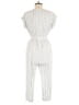 Gap 100% Rayon Stripes Ivory Jumpsuit Size Med Petite - photo 2