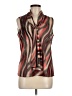 Black Label by Evan Picone Red Sleeveless Blouse Size M - photo 1