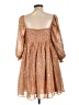 Judith March 100% Polyester Stars Tan Casual Dress Size L - photo 2