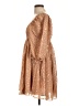 Judith March 100% Polyester Stars Tan Casual Dress Size L - photo 5