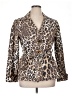 Zara Basic Animal Print Gold Blazer Size XL - photo 1