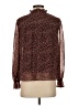 1.State 100% Polyester Brown Long Sleeve Blouse Size S - photo 2