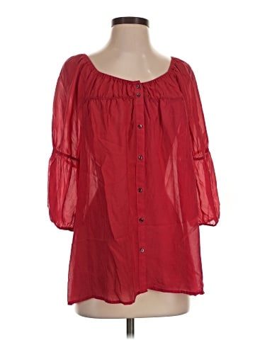 Vanessa Virginia 3/4 Sleeve Silk Top (view 1)