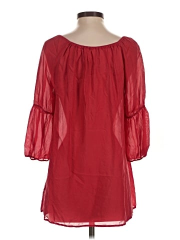 Vanessa Virginia 3/4 Sleeve Silk Top (view 2)