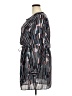 Noir 100% Polyester Print Blue Casual Dress Size XXL - photo 5