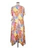 Perceptions Print Yellow Casual Dress Size 2X - photo 2