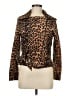 Evie Animal Print Brown Jacket Size M - photo 1