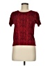 August Silk Tweed Red Short Sleeve T-Shirt Size M - photo 1
