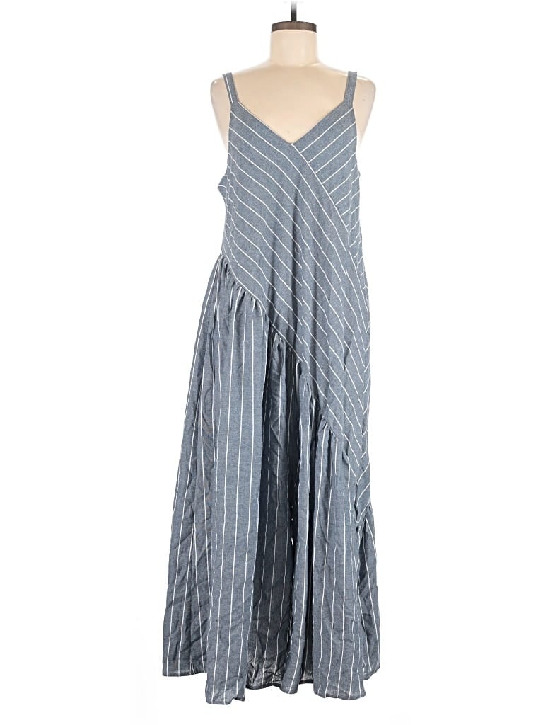 Pre-owned Assorted Brands Casual Dress In Gray