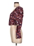 Veronica Beard Floral Red 3/4 Sleeve Silk Top Size 10 - photo 5