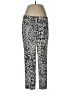 Cache Animal Print Silver Casual Pants Size 8 - photo 1
