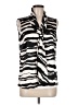 Tahari by ASL Animal Print Black Sleeveless Blouse Size M - photo 1