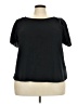 Peach 100% Polyester Black Short Sleeve Top Size 2X - photo 1