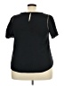 Peach 100% Polyester Black Short Sleeve Top Size 2X - photo 2