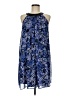 Charming Charlie 100% Polyester Print Blue Casual Dress Size M - photo 1