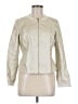 Etcetera 100% Polyurethane Metallic Ivory Jacket Size 6 - photo 1