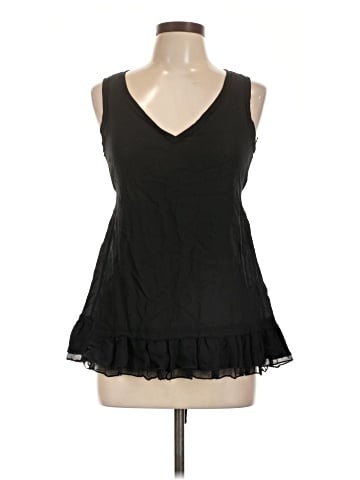 PureDKNY Sleeveless Silk Top (view 1)