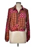 Drew 100% Polyester Burgundy Long Sleeve Blouse Size L - photo 1