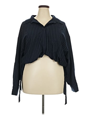 Flat White Long Sleeve Blouse (view 1)