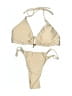 Unbranded Solid Tan Two Piece Swimsuit Size M - photo 1