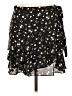 Blue Rain 100% Polyester Floral Black Casual Skirt Size L - photo 1