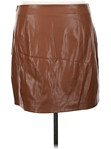 Nine West Faux Leather Skirt (view 2)