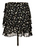 Blue Rain 100% Polyester Floral Black Casual Skirt Size L - photo 2