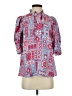 Antik Batik 100% Viscose Blue 3/4 Sleeve Blouse Size XS - photo 1