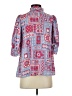 Antik Batik 100% Viscose Blue 3/4 Sleeve Blouse Size XS - photo 2