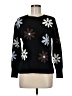 Assorted Brands Floral Black Pullover Sweater Size M (estimated) - photo 1