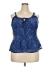 Torrid Blue Sleeveless Blouse Size 2X Plus (2) - photo 1