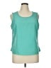 Notations Teal Sleeveless Blouse Size XL - photo 1