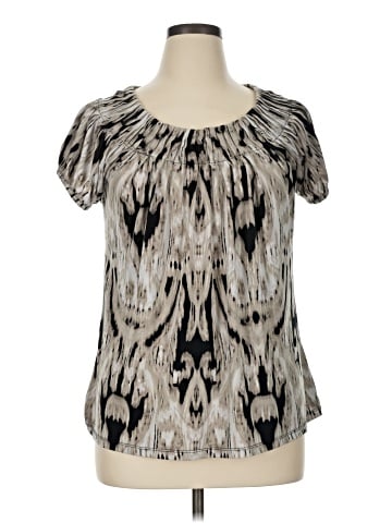 Style&Co Short Sleeve Blouse (view 1)