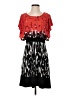 Calessa Graphic Red Casual Dress Size S - photo 1