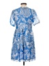 MSK Paisley Blue Casual Dress Size S (petite) - photo 2