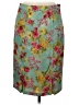 Yoana Baraschi Floral Teal Casual Skirt Size 6 - photo 1