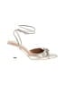 BCBGeneration Metallic Silver Heels Size 8 1/2 - photo 1