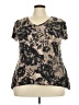 DressBarn Brown Short Sleeve Blouse Size 2X - photo 1