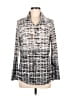 David Cline Metallic Silver Long Sleeve Blouse Size M - photo 1