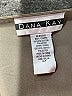 Dana Kay 100% Polyester Tan Kimono Size 14 - photo 7