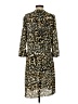 NYDJ 100% Polyester Animal Print Brown Casual Dress Size S - photo 2