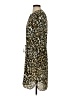 NYDJ 100% Polyester Animal Print Brown Casual Dress Size S - photo 5