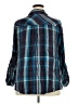 Lane Bryant 100% Rayon Plaid Blue Long Sleeve Button-Down Shirt Size 18 - 20 Plus - photo 2