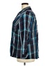 Lane Bryant 100% Rayon Plaid Blue Long Sleeve Button-Down Shirt Size 18 - 20 Plus - photo 5